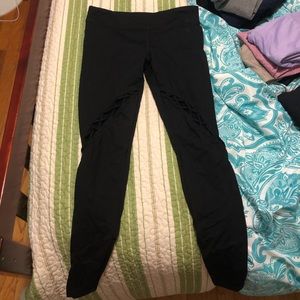 Forever 21 Black Braided Leggings